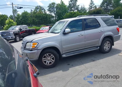 2002 Toyota Sequoia Sr5 V8 z USA, uszkodzony, nr VIN 5TDZT34A52S115213